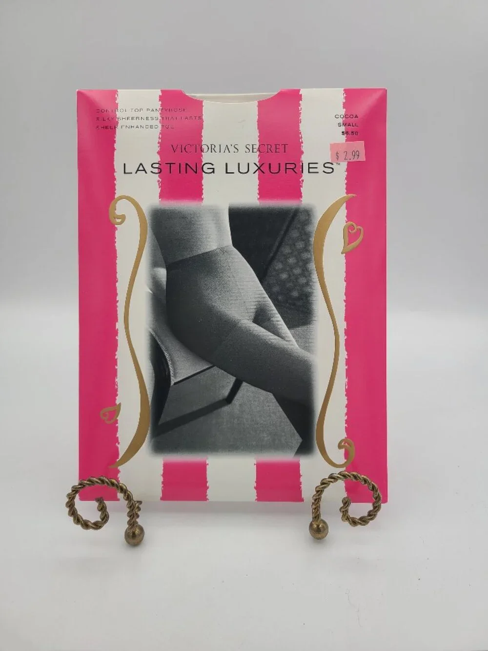 New Victoria's Secret Lasting Luxuries Small Cocoa Control top Pantyhose